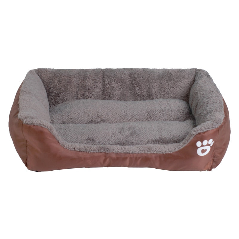 Cama para Mascotas Suave y Acogedora con Estampado de Huellas | Tallas S-3XL, 9 Colores