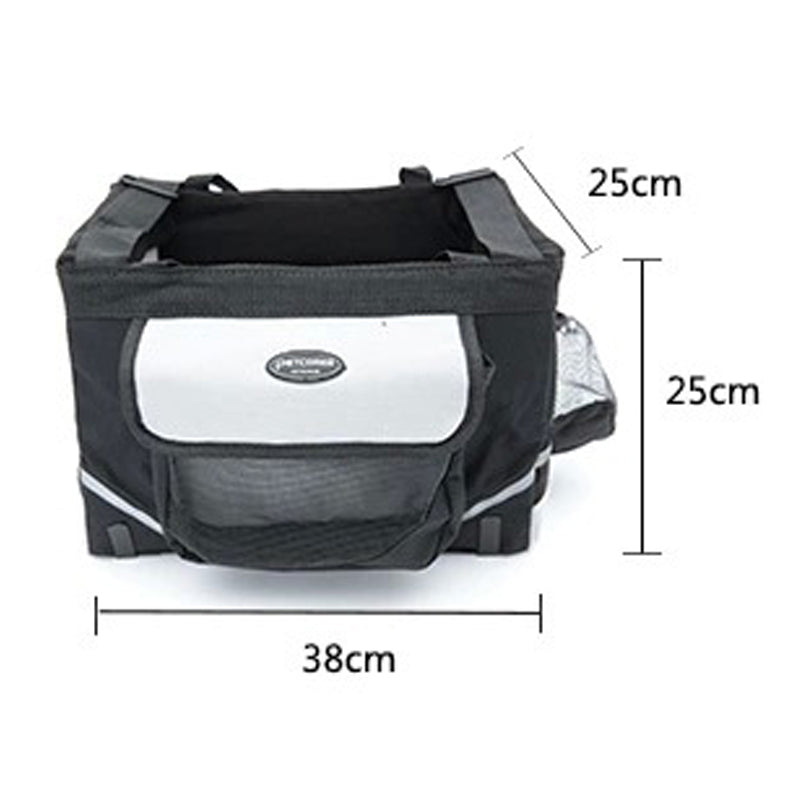 Bolsa transportadora portátil para perros en bicicleta - Asiento de viaje para perros y gatos pequeños