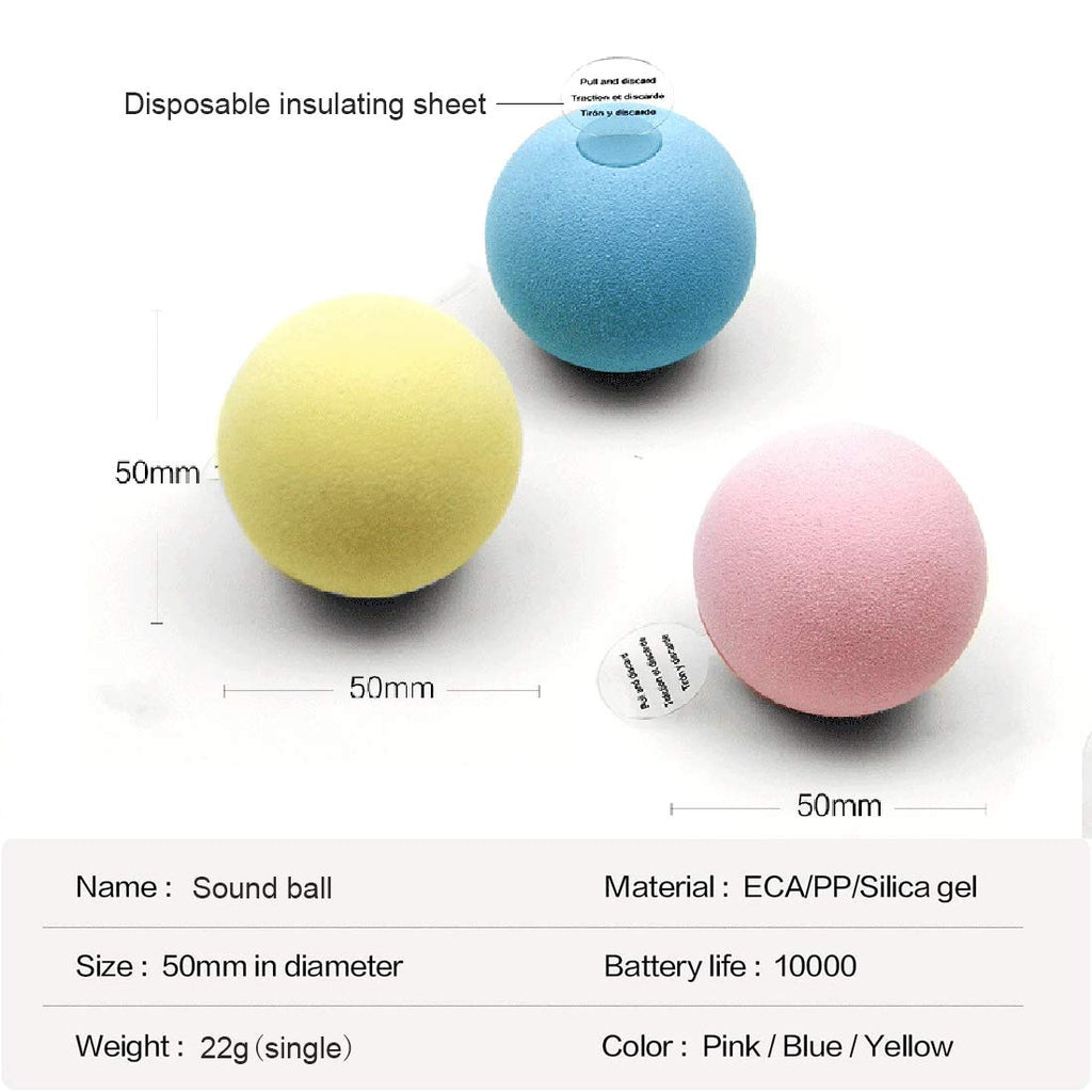Pelota Interactiva para Gatos con Sonido y Hierba Gatera – Juguete Inteligente para Gatos y Gatitos