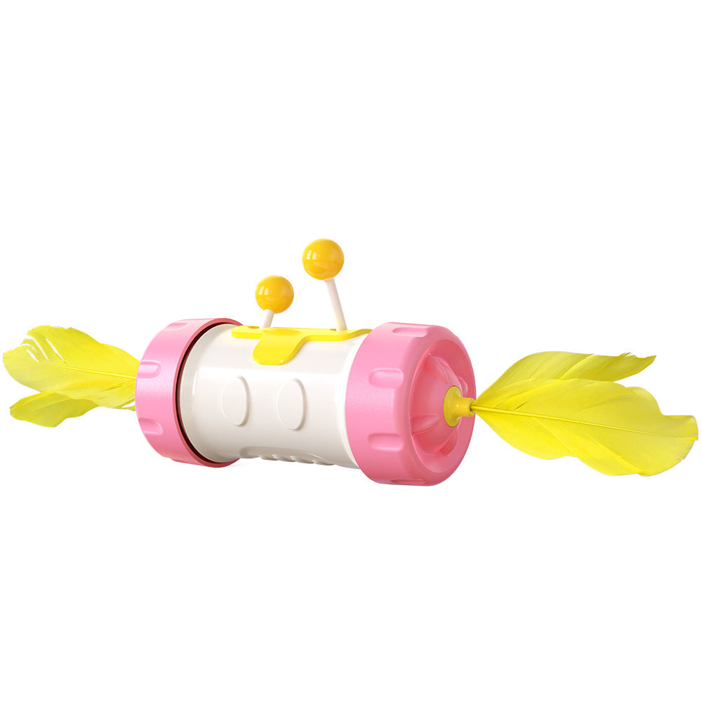 Juguete Interactivo para Gatos – Vaivén con Plumas y Pelota
