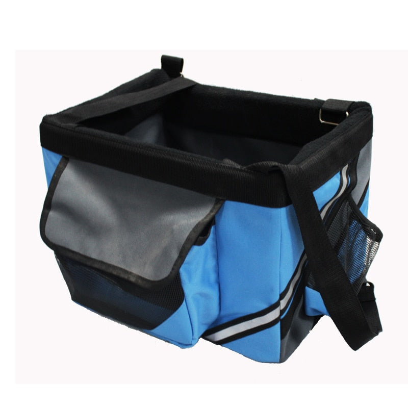 Bolsa transportadora portátil para perros en bicicleta - Asiento de viaje para perros y gatos pequeños