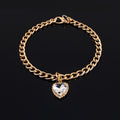 Collar de Lujo con Diamantes de Imitación para Gatos y Cachorros – Colgante de Corazón Ajustable en 5 Colores