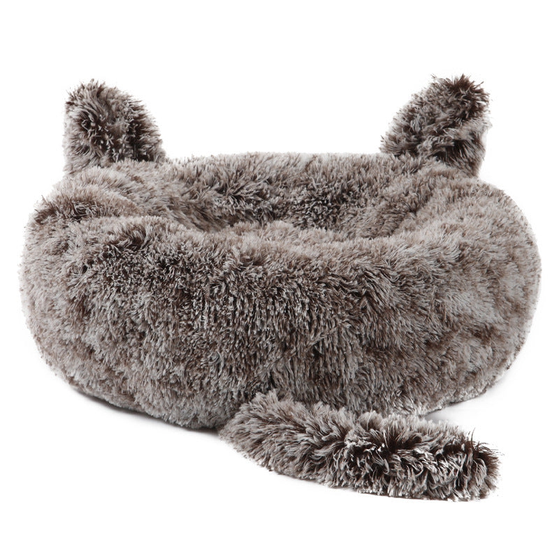 Cama para Mascotas con Orejas de Conejo – Esterilla Cálida de Peluche para Gatos y Perros