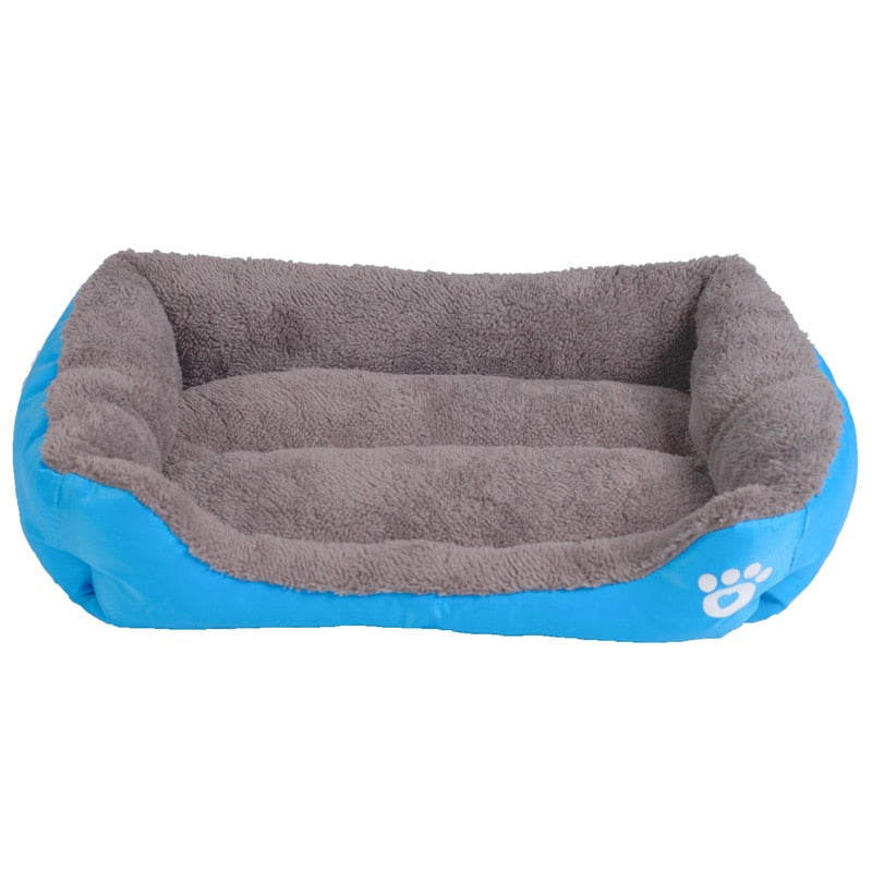 Cama para Mascotas Suave y Acogedora con Estampado de Huellas | Tallas S-3XL, 9 Colores