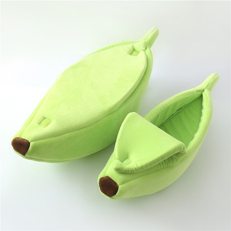 Cama para Gatos con Forma de Plátano – Cesta Acogedora y Divertida en 4 Colores y 4 Tallas