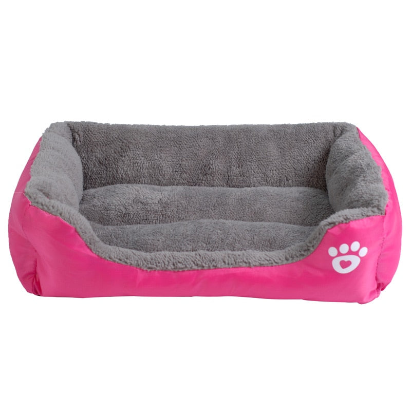 Cama para Mascotas Suave y Acogedora con Estampado de Huellas | Tallas S-3XL, 9 Colores