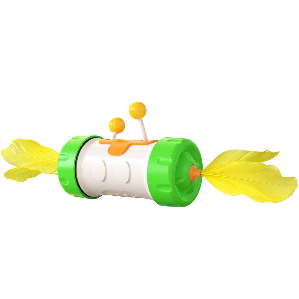 Juguete Interactivo para Gatos – Vaivén con Plumas y Pelota