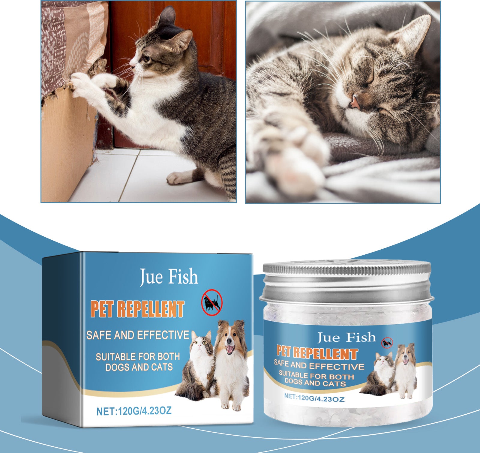 Crema Repelente para Mascotas – Disuasorio Natural para Gatos y Perros, Evita Mordiscos y Orines