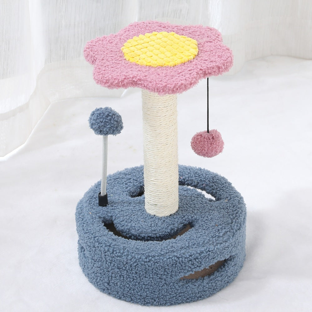 Rascador Multifuncional para Gatos – Poste Rascador con Tablero y Juguete para Gatitos