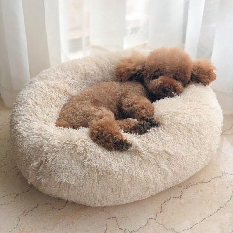 Cama de Peluche para Mascotas – Caseta Acogedora para Perros y Gatos