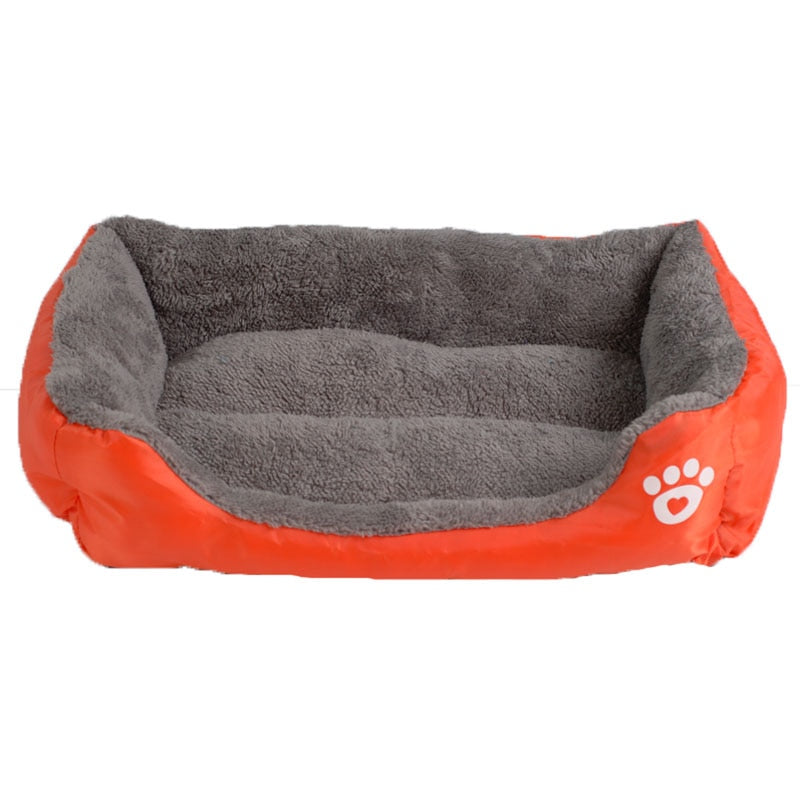 Cama para Mascotas Suave y Acogedora con Estampado de Huellas | Tallas S-3XL, 9 Colores