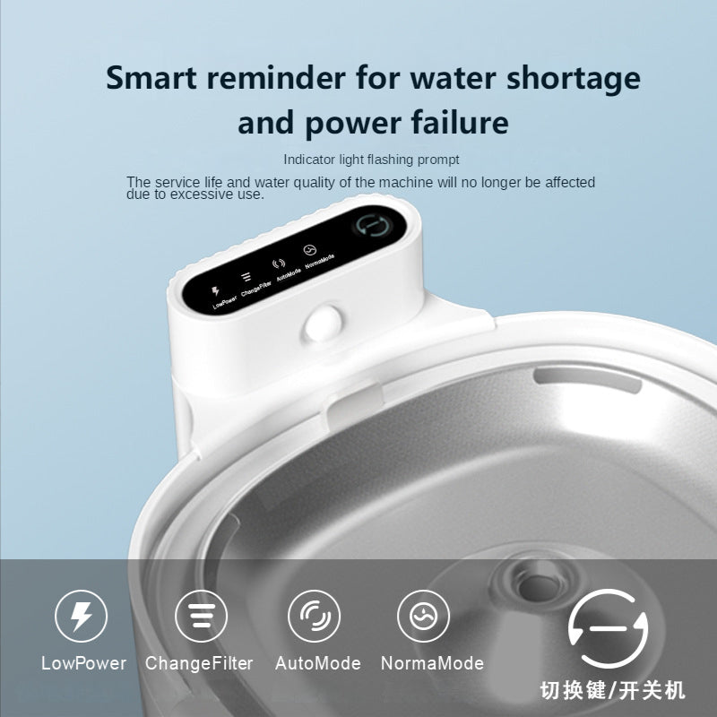 Dispensador de Agua Automático para Mascotas – Sensor Infrarrojo Inteligente Sin Cable, 2L