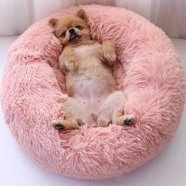 Cama de Peluche para Mascotas – Caseta Acogedora para Perros y Gatos