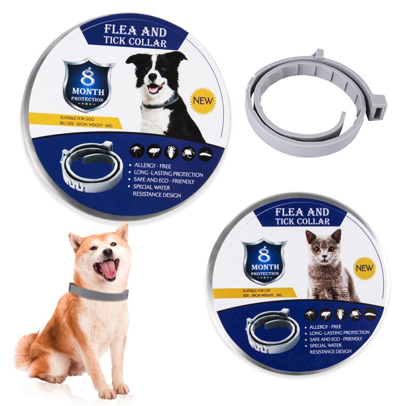1Pc Pet Collar Remove Flea Mosquito Repellent Dog Natural Insect Repellent Collar Outdoor Protective Adjustable PET Collar