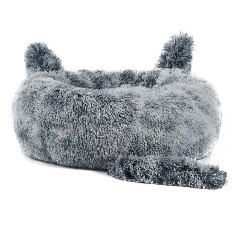 Cama para Mascotas con Orejas de Conejo – Esterilla Cálida de Peluche para Gatos y Perros