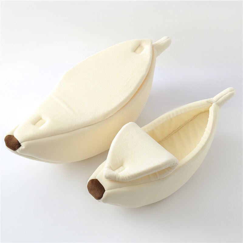Cama para Gatos con Forma de Plátano – Cesta Acogedora y Divertida en 4 Colores y 4 Tallas