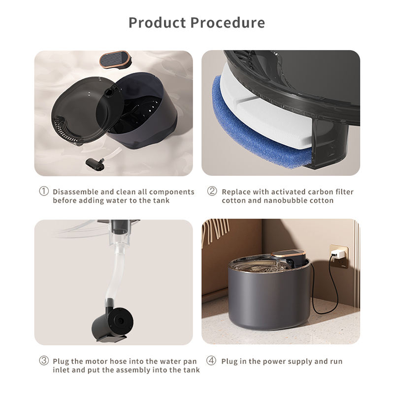 Dispensador de Agua Inteligente para Mascotas – Fuente Automática de Gran Capacidad para Gatos y Perros