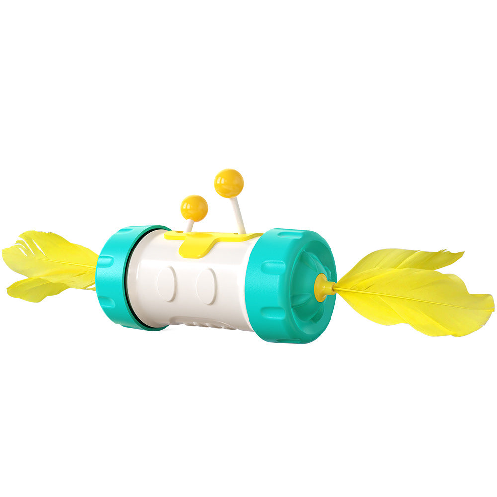 Juguete Interactivo para Gatos – Vaivén con Plumas y Pelota