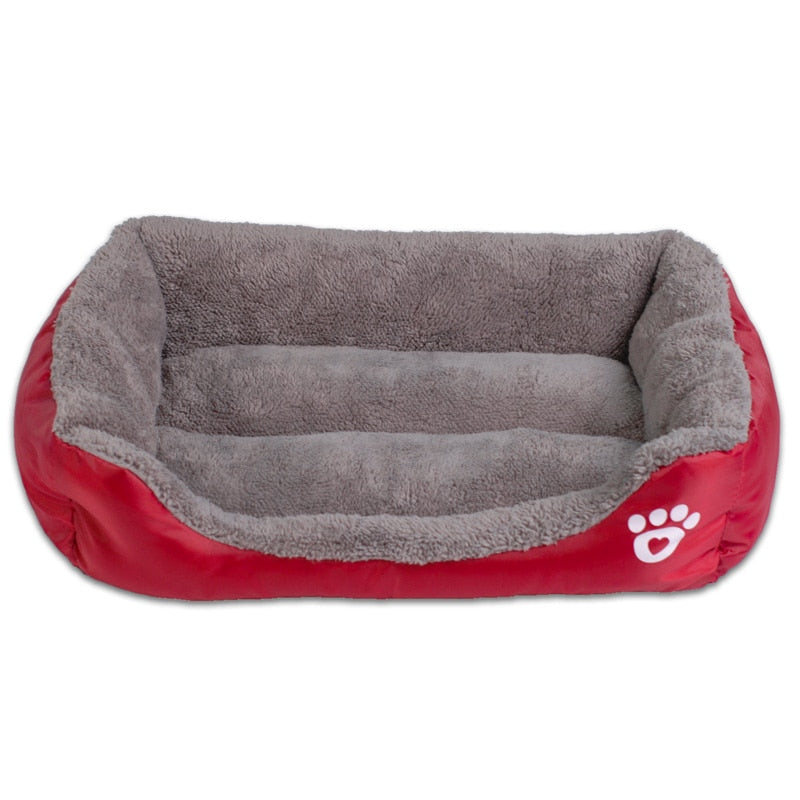 Cama para Mascotas Suave y Acogedora con Estampado de Huellas | Tallas S-3XL, 9 Colores