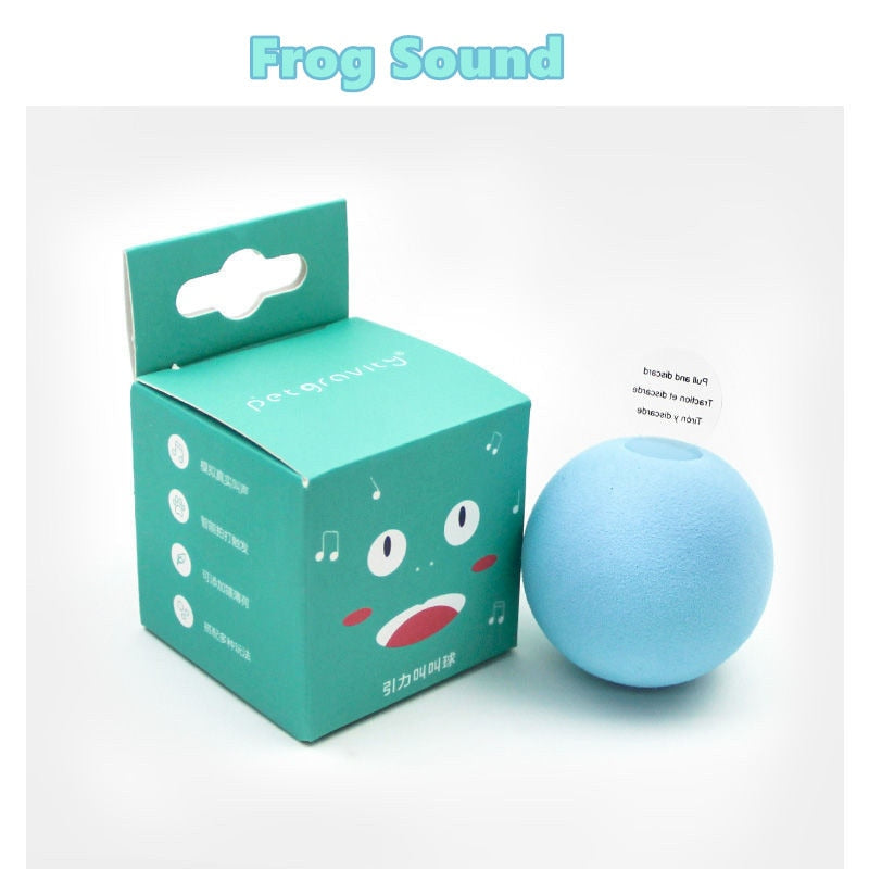 Pelota Interactiva para Gatos con Sonido y Hierba Gatera – Juguete Inteligente para Gatos y Gatitos