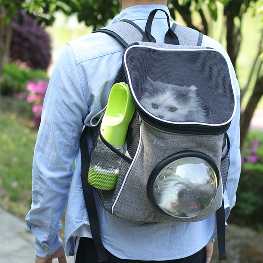 Botella Dispensadora de Agua para Perros y Gatos – Cuenco Portátil para Paseos y Viajes