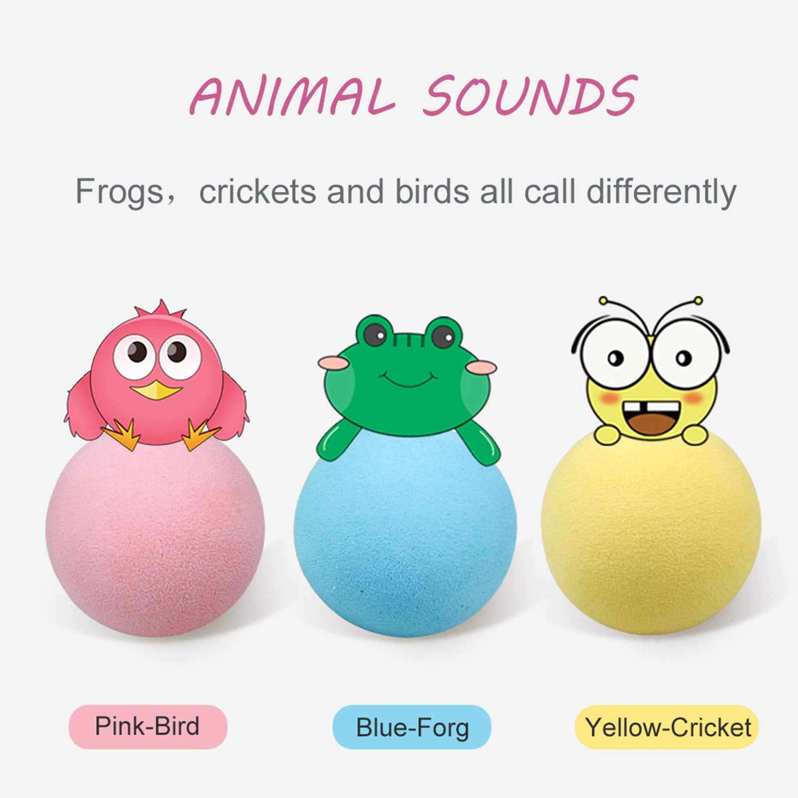 Pelota Interactiva para Gatos con Sonido y Hierba Gatera – Juguete Inteligente para Gatos y Gatitos