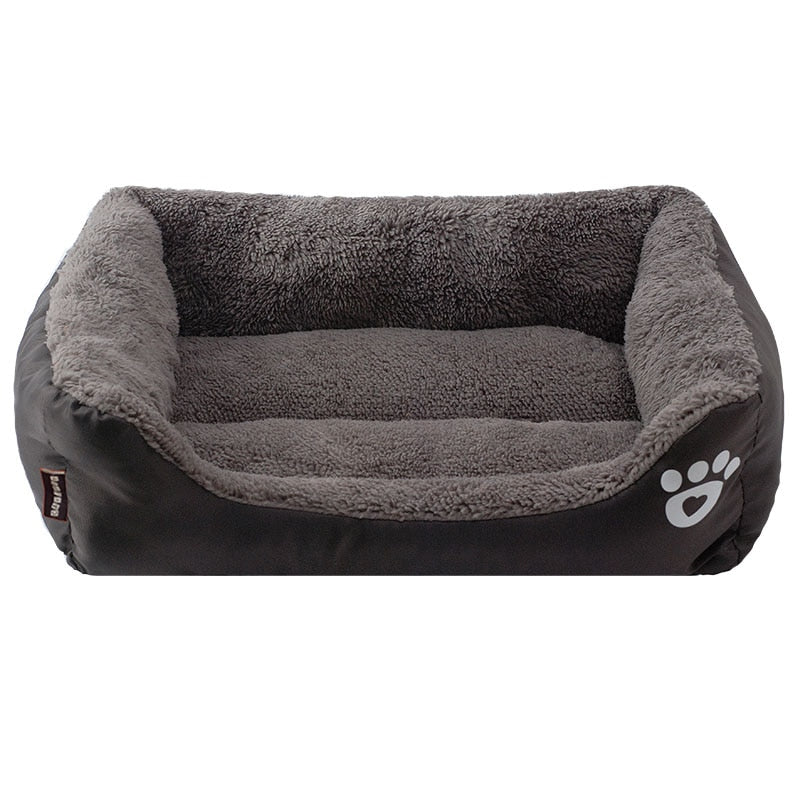 Cama para Mascotas Suave y Acogedora con Estampado de Huellas | Tallas S-3XL, 9 Colores