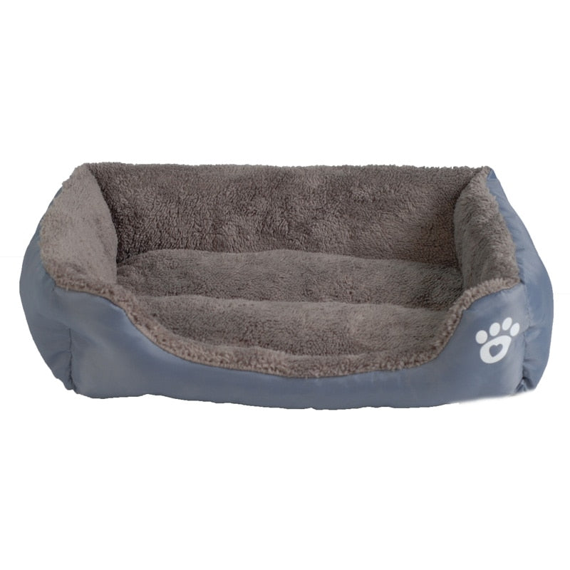 Cama para Mascotas Suave y Acogedora con Estampado de Huellas | Tallas S-3XL, 9 Colores
