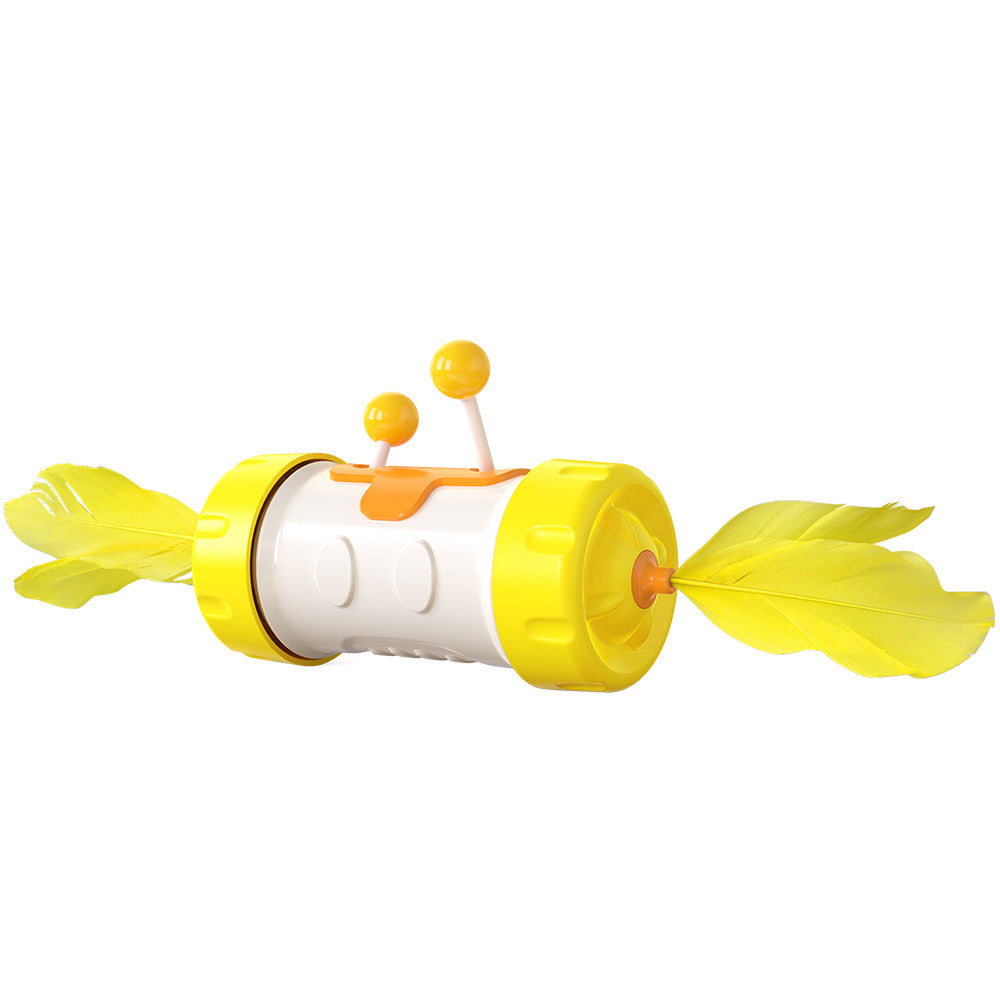 Juguete Interactivo para Gatos – Vaivén con Plumas y Pelota