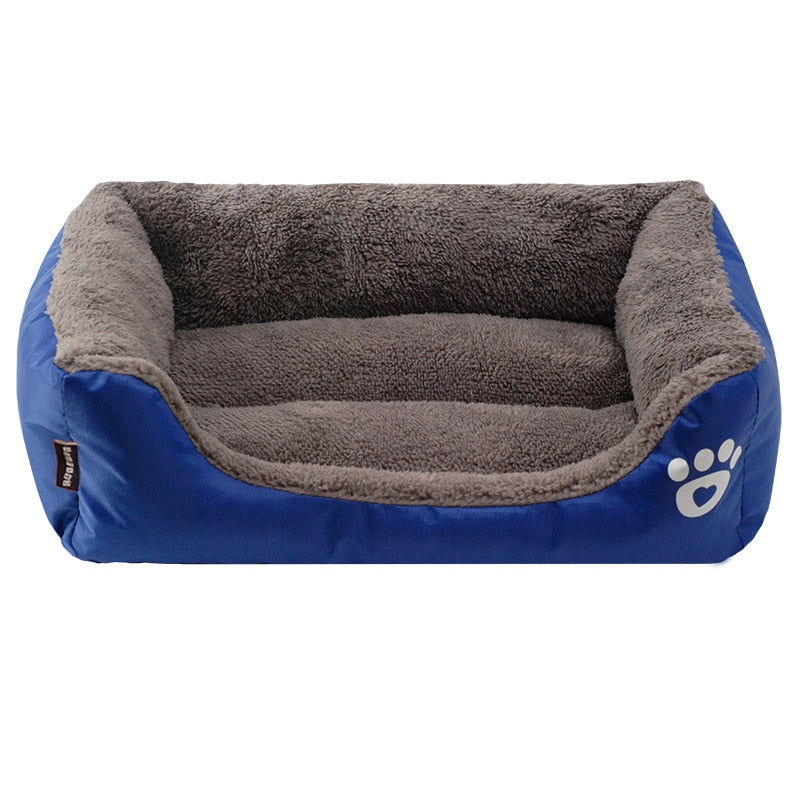 Cama para Mascotas Suave y Acogedora con Estampado de Huellas | Tallas S-3XL, 9 Colores