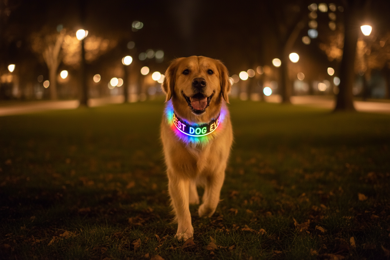 Smart LED Dog Collar Lifestyle